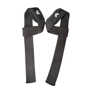 Valeo Weightlifting Wrist Straps Black Pair Gym Powerlifting